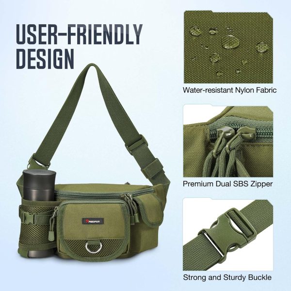 Piscifun Fishing Fanny Tackle Bag with Adjustable Waist Strap, Small Fishing Bag - Image 5